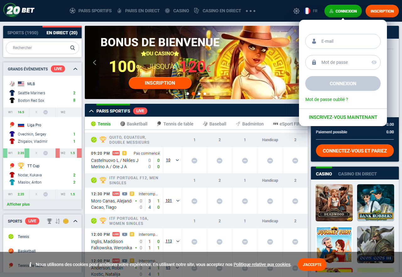 20Bet Login